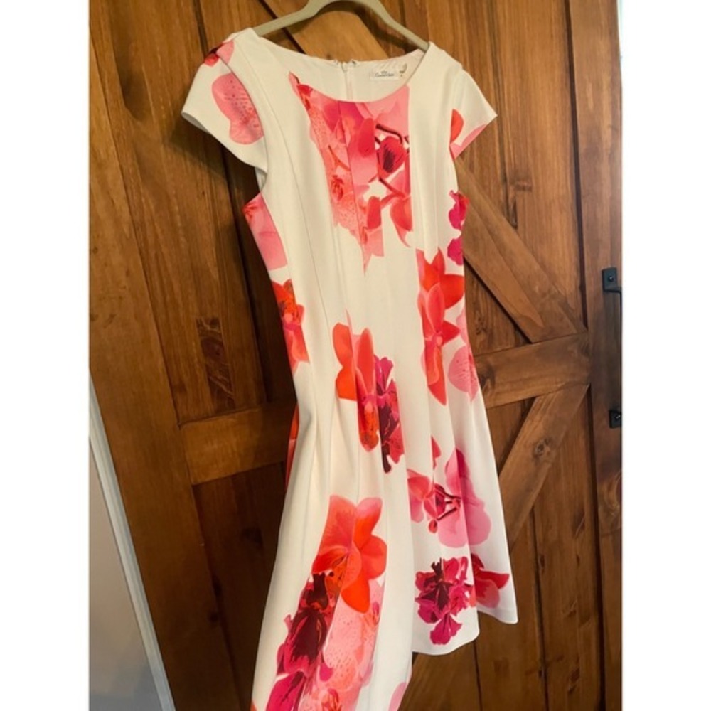 Calvin‎ Klein Floral Fit & Flare Dress
